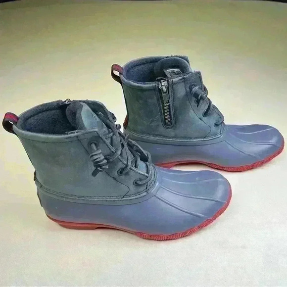 Sperry saltwater waterproof rain boots sz7 like new - Picture 4 of 11